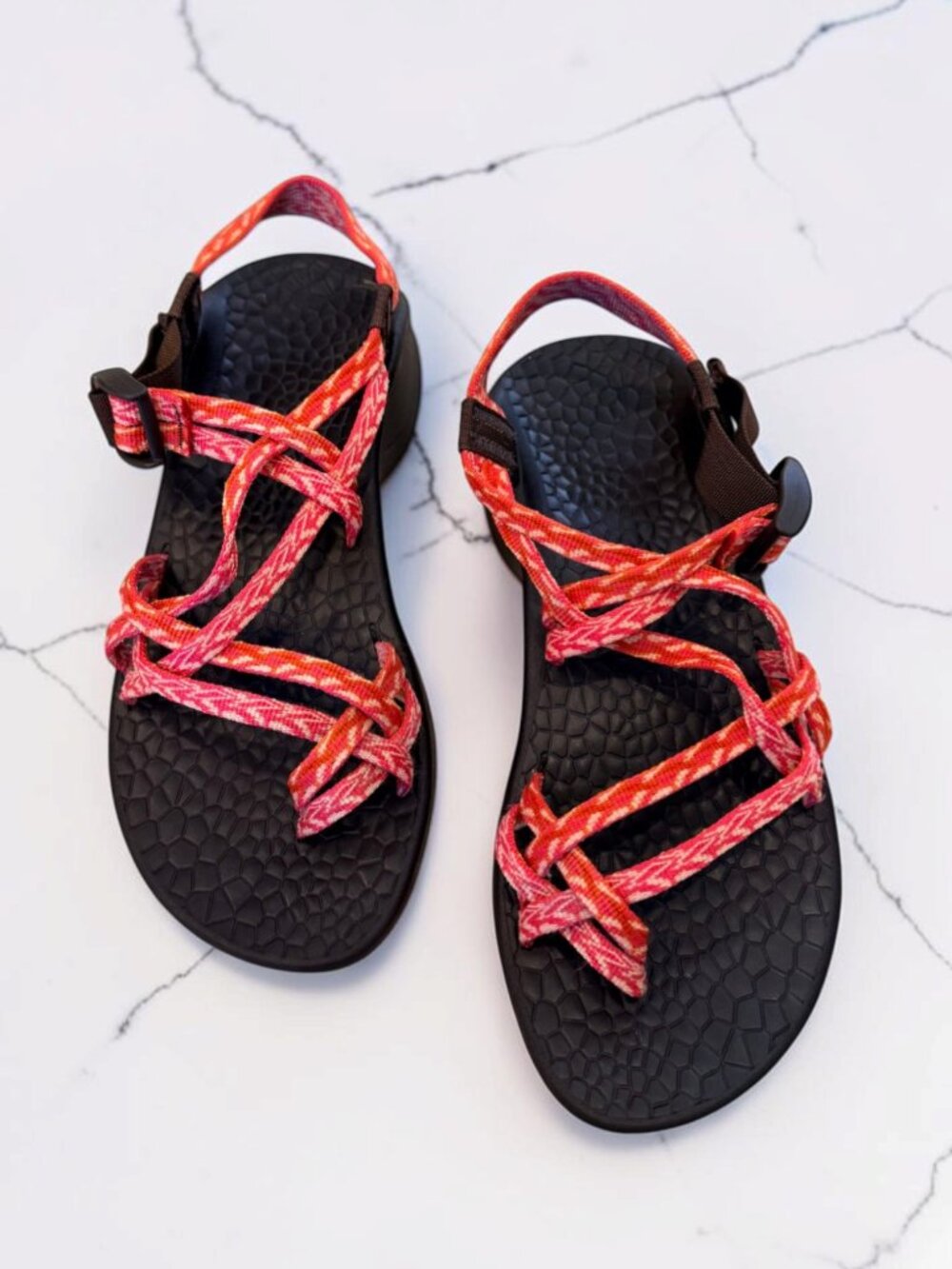 Chaco ZX/2 Classic Double Strap Sandals Women's Size 8 Coral - Picture 2 of 11